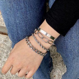 Silver bracelets